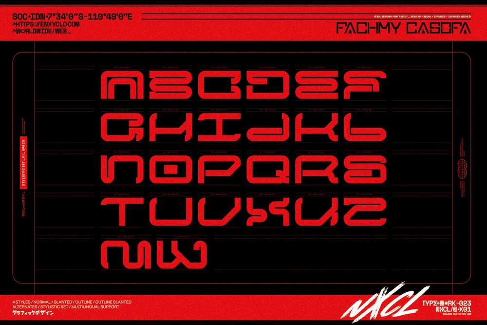 NCL Megrabs Font Family - Image 13