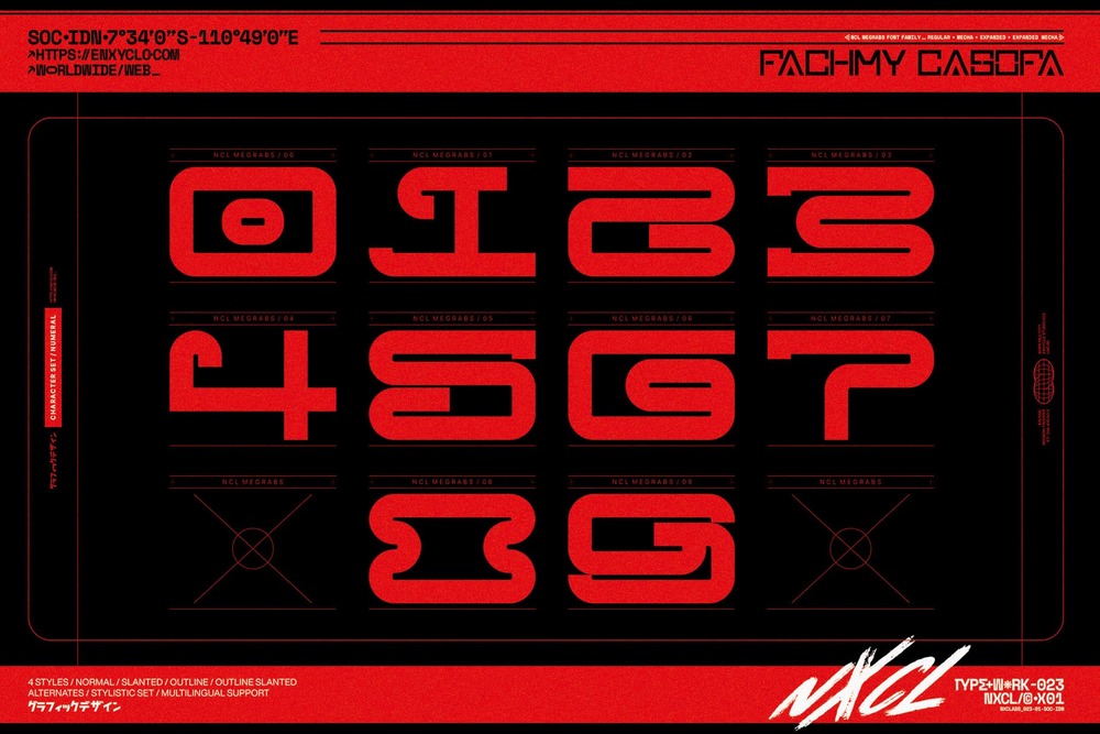NCL Megrabs Font Family - Image 18