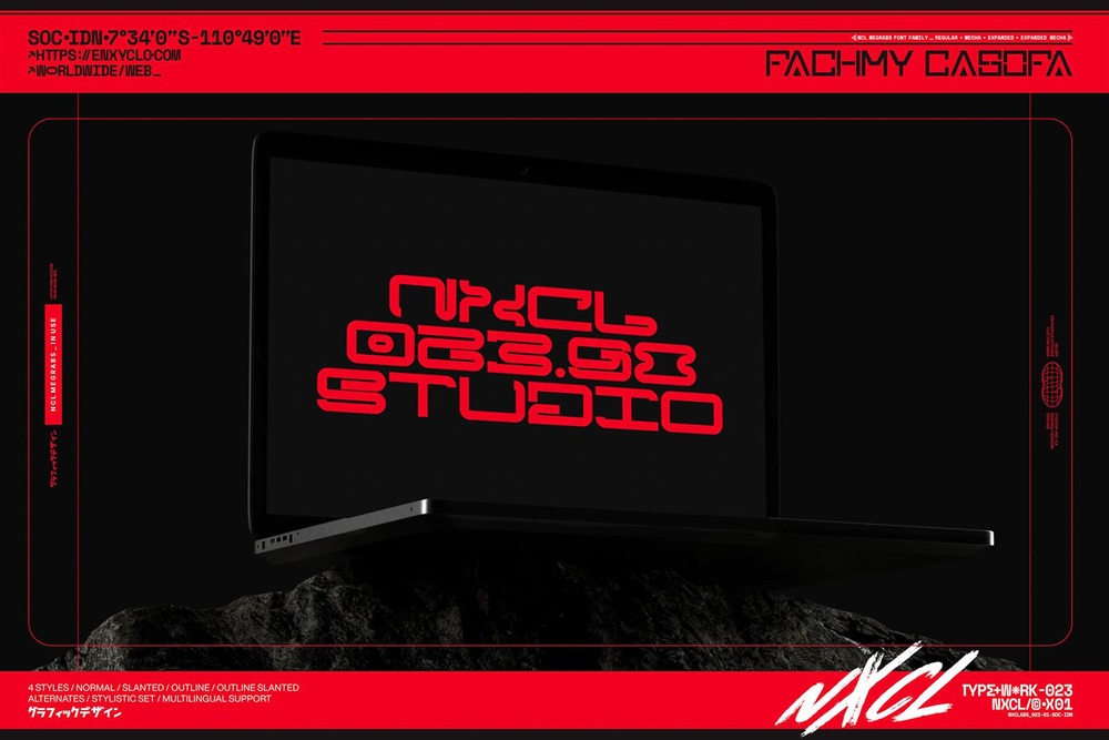 NCL Megrabs Font Family - Image 7
