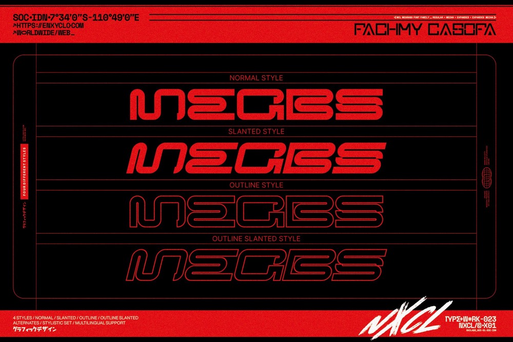 NCL Megrabs Font Family - Image 8