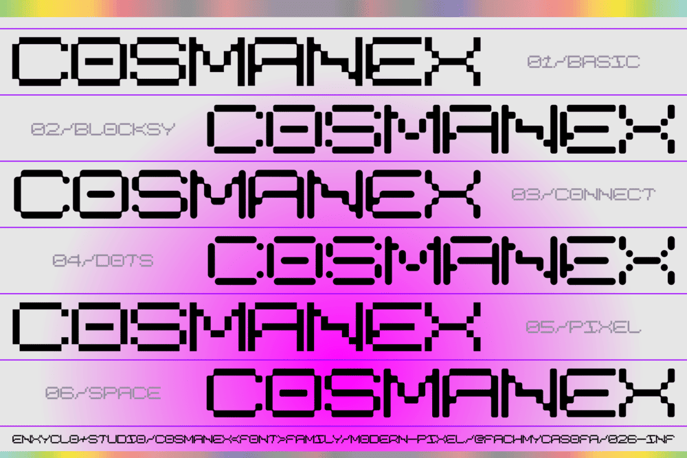 Cosmanex Font Family